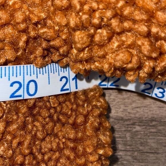 J. CREW Double Breasted Teddy Sherpa Coat Adobe Clay Small NWT - Picture 10 of 11